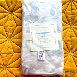 PB kids organic cotton crib sheet- natalie